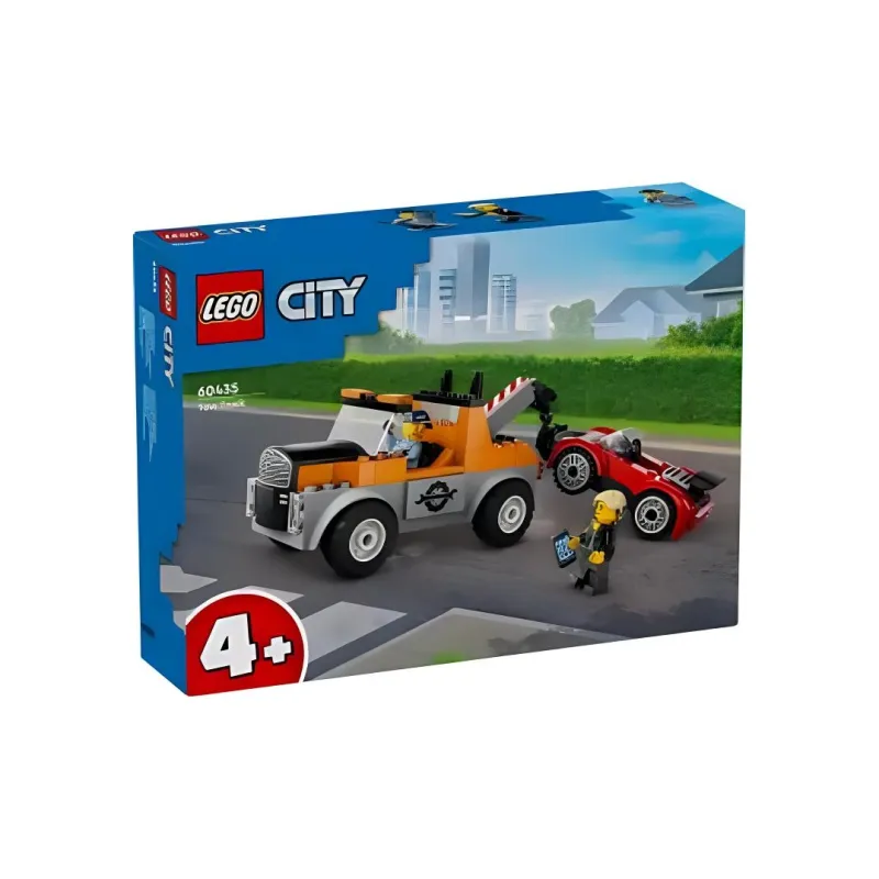 LEGO Road Rescue Trailer And Tow Truck Building Blocks 101pcs 60435-3