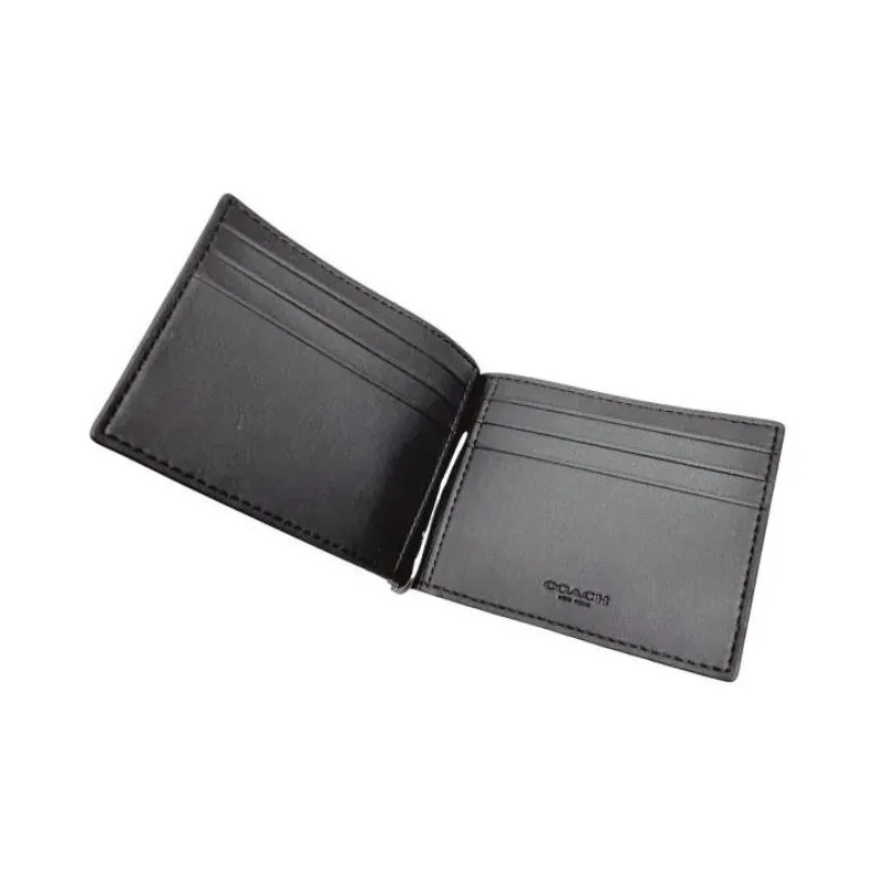 COACH SignatureCanvas Coated Canvas Wallet Mini Women's Charcoal Gray-7