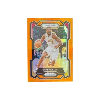 PANINI 2023 24 Prizm Evan Mobley Evan Mobley Orange Fold Limited Edition 34/49 Cavaliers Card Pass Sports Cards 1 Pc