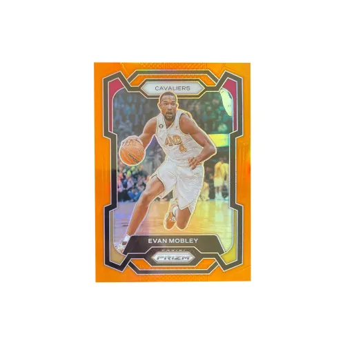 PANINI 2023 24 Prizm Evan Mobley Evan Mobley Orange Fold Limited Edition 34/49 Cavaliers Card Pass Sports Cards 1 Pc