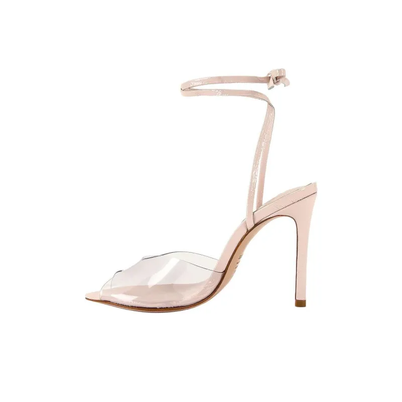 Schutz Desta Slim Heel High Heels 10cm Women's Pink-0