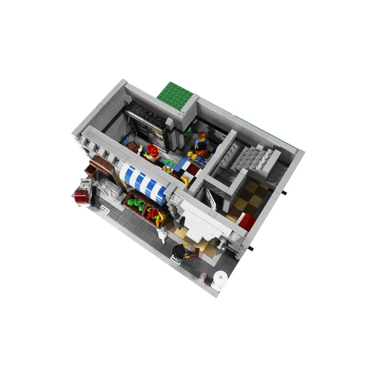 LEGO Street Scene Collection Green Mixed Goods Store Building Blocks 10185-1