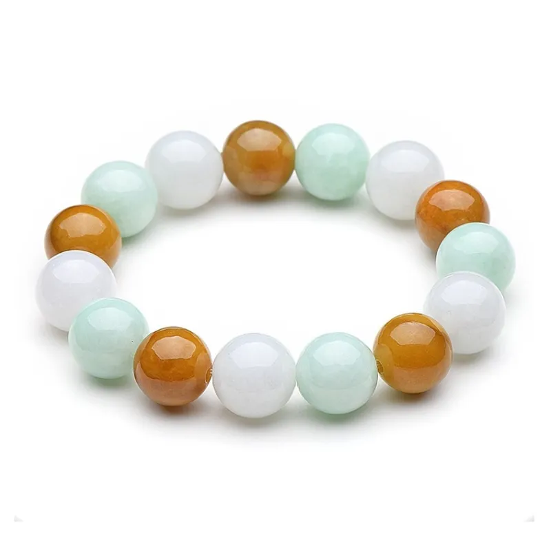 Liu Jinfu Glutinous Jade Jadeite Bracelets Unisex-0