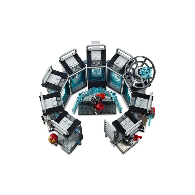 LEGO Super Hero Collection Marvel The Avengers Iron Man Armor Exhibition Hall Building Blocks 0-300pcs 76125-3