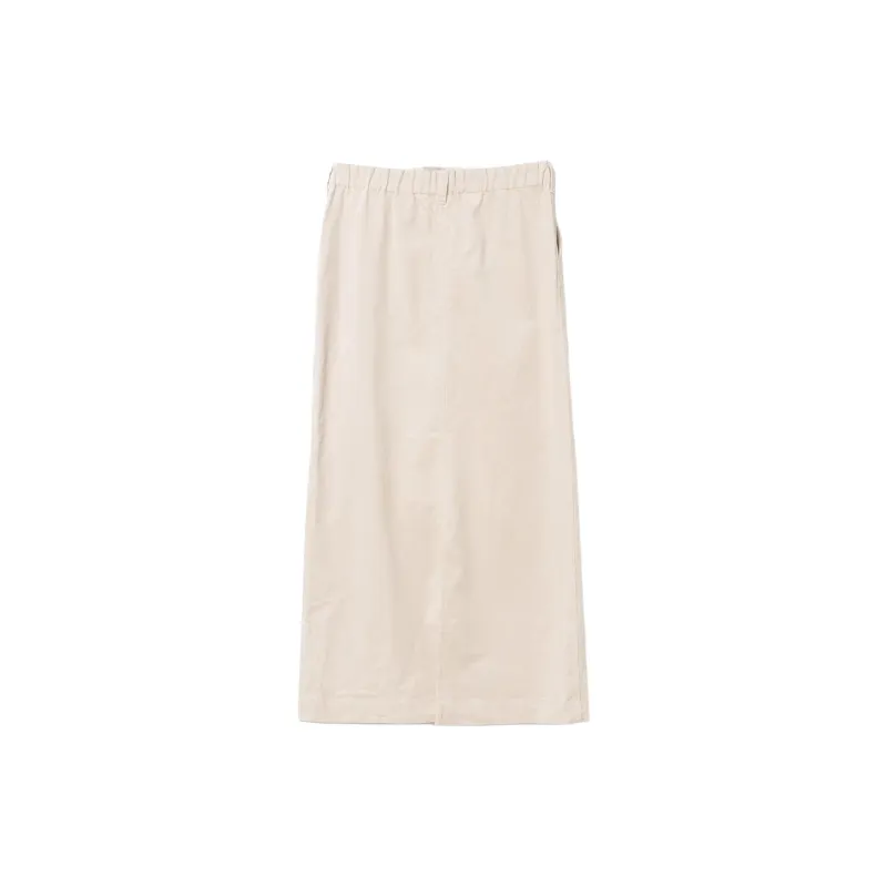 Beams Casual Long Skirt Women's Ivory White-1