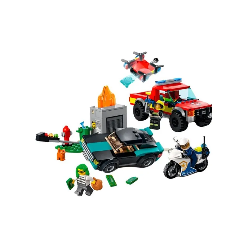 LEGO City Fire Rescue & Police Chase Set 60319-2