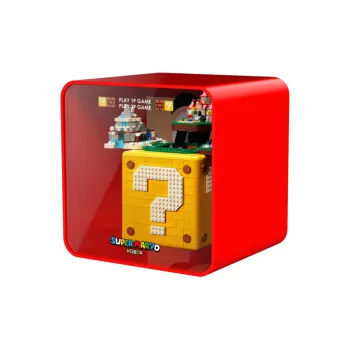 LEGO Super Mario 64 Question Mark Brick & Red Assembly Display Case Version A Building Blocks 71395  Display Case 2