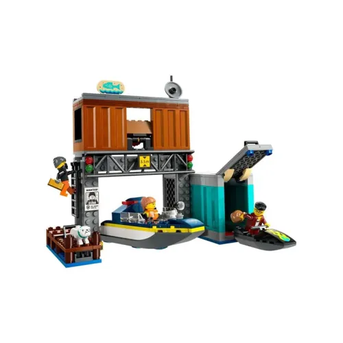 LEGO City Collection Police Patrol Boat Large Pursuit Building Blocks 311pcs 60417