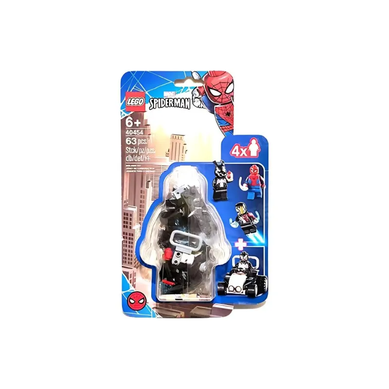 LEGO Super Hero Collection Marvel Spider Man Vs Venom Plush Toy Set Building Blocks 63pcs 40454-1