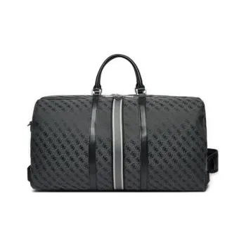 GUESS Faux Leather Shoulder Bag, Crossbody Bag, Handbag, Travel Bag Men's Gray