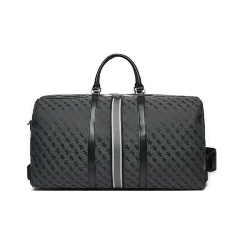 GUESS Faux Leather Shoulder Bag, Crossbody Bag, Handbag, Travel Bag Men's Gray-0