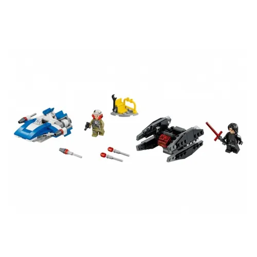 LEGO Star Wars Collection A Wing Fighter Vs TIE Silent TIE Silence Mini Battle Set Building Blocks 188pcs 75196