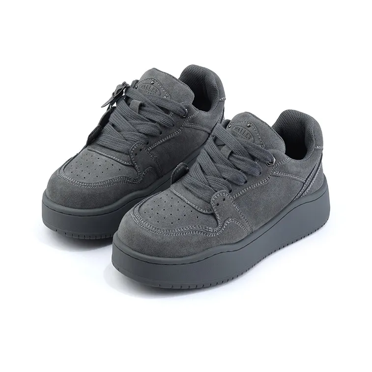 Uinnate Low-Top Skateboard Shoes Unisex Gray-1