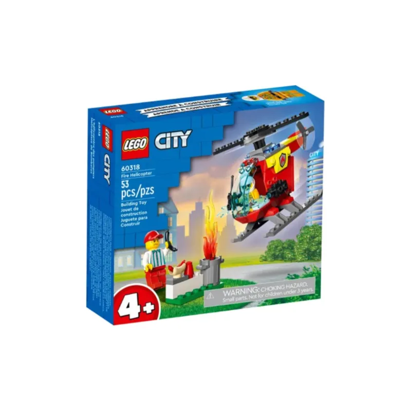 LEGO City Collection Helicopter Fire Helicopter Building Blocks 0 300 60318-3