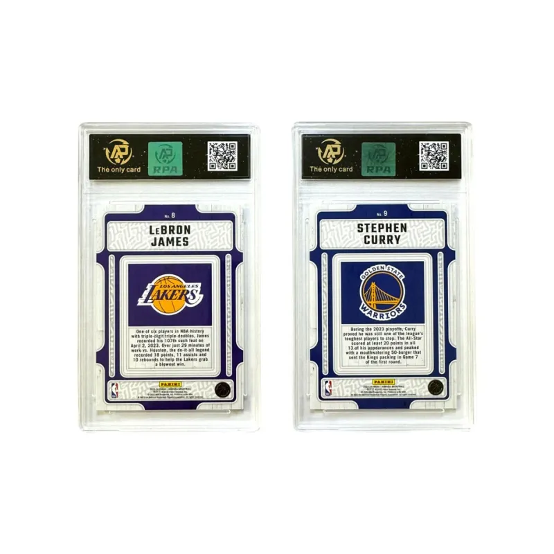PANINI James/Curry, Lakers/Warriors Donruss Master Special Card Hardwood Masters Player Card Graded Cards 2 Pcs-1