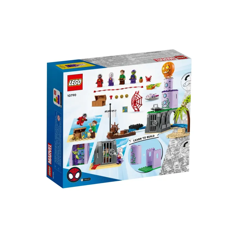 LEGO Super Hero Collection Spider Man Spider Man Team Vs. Green Goblin Lighthouse Building Blocks 149pcs 10790-2