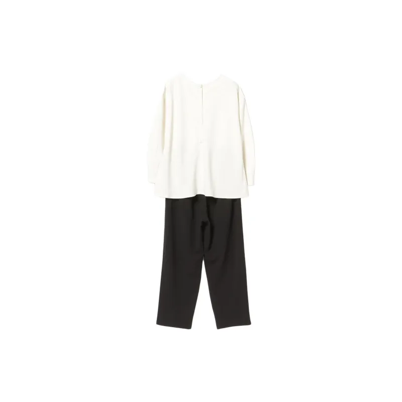 Beams Casual Suits Women's Set White+Black-1