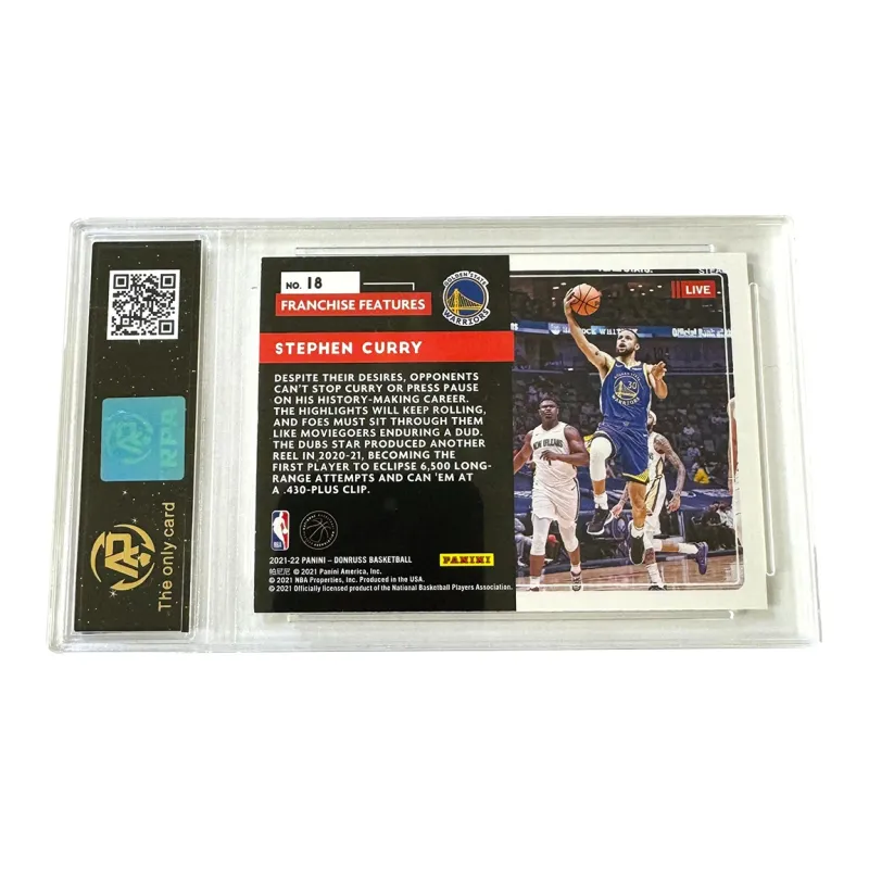 PANINI Stephen Curry Warriors Donruss Live Special Card Live View Horizontal Panel Star Card 7 Points Graded Cards 1 Pc-1