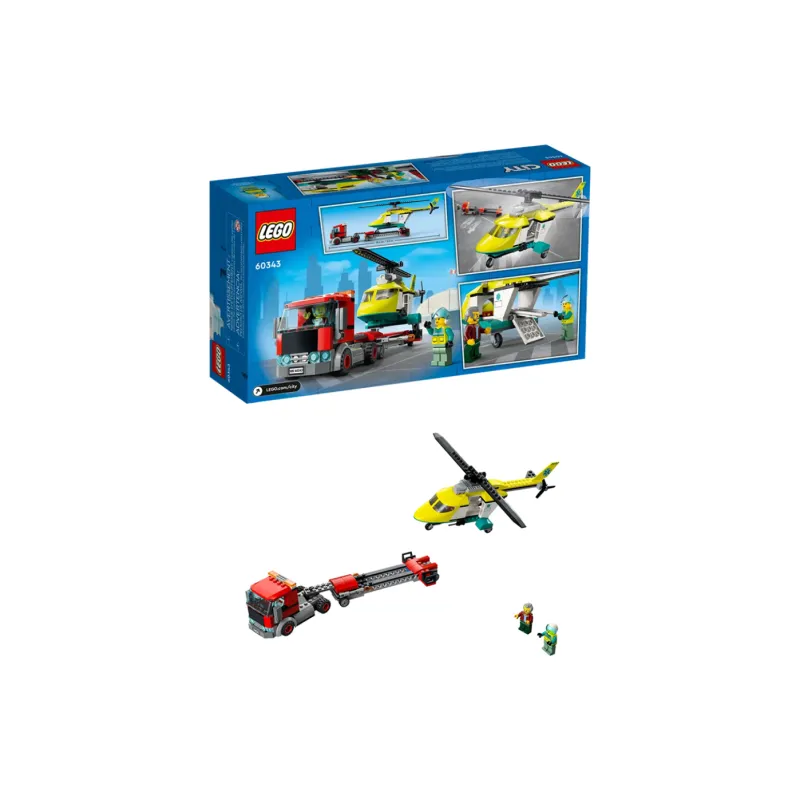 LEGO Helicopter City Collection Helicopter Transport Vehicle Building Blocks 215 Pcs/pzs 60343-3