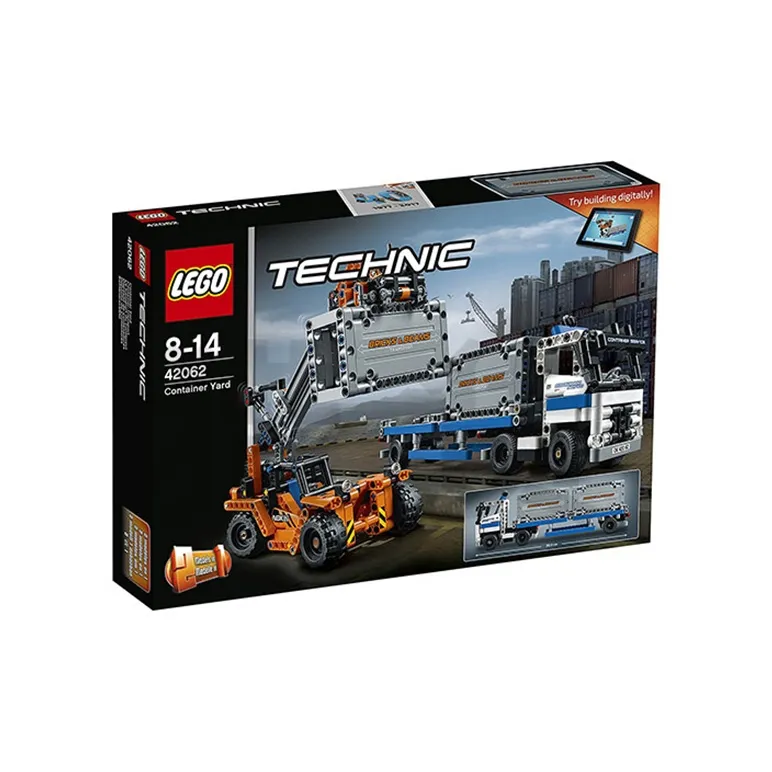 LEGO Technology Mechanical Set Technic Container Truck And Forklift Building Blocks 631pcs 42062-1