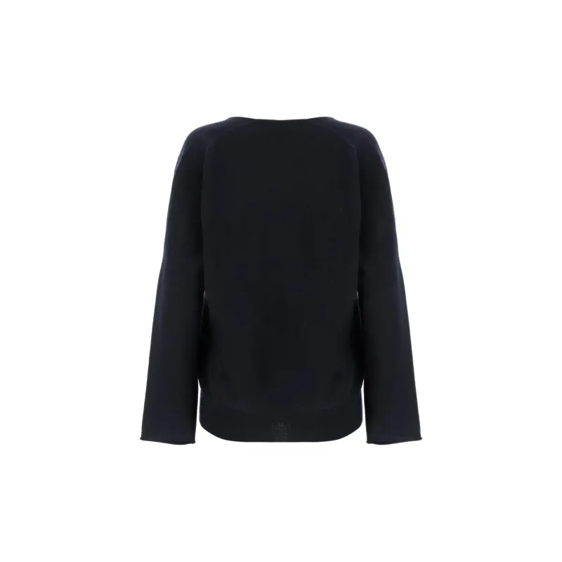 ALLUDE V neck Sweater-1