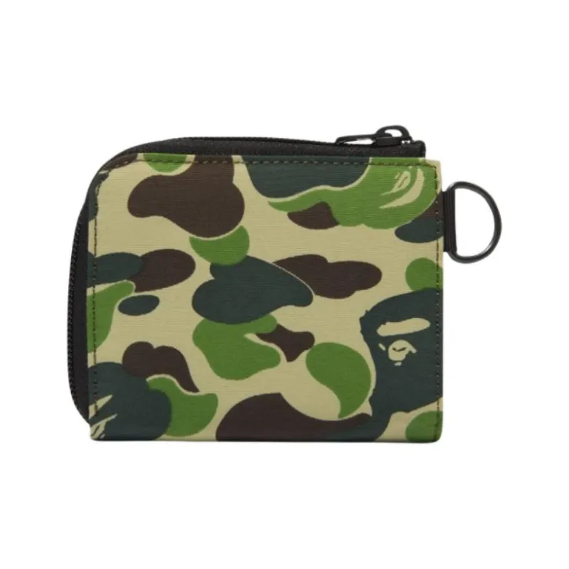 A BATHING APE Nylon Wallet Mini Men's Green-1