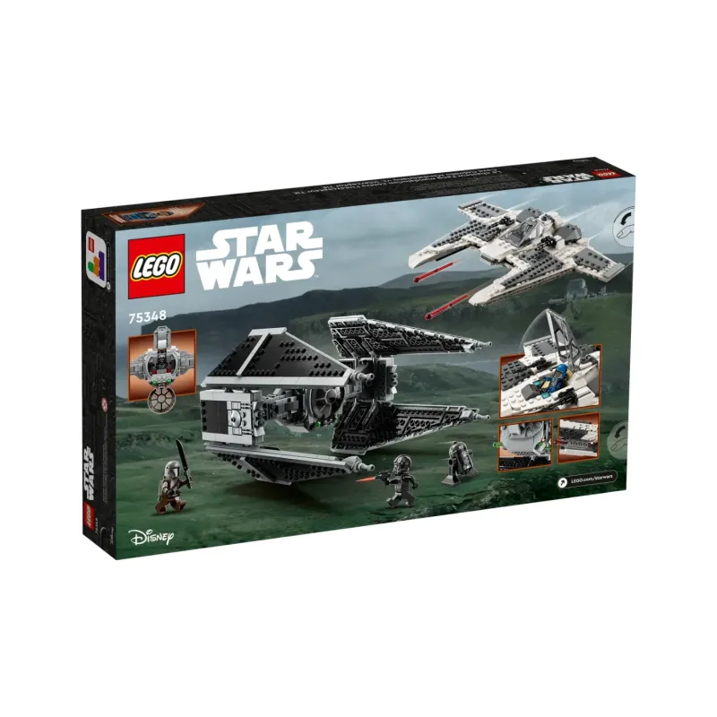 LEGO Mandalorian Fang Fighter Vs. TIE Interceptor Building Blocks 75348-2