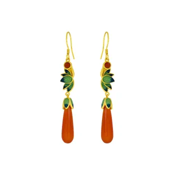 Xiaoyinjiang Agate Earrings Women's