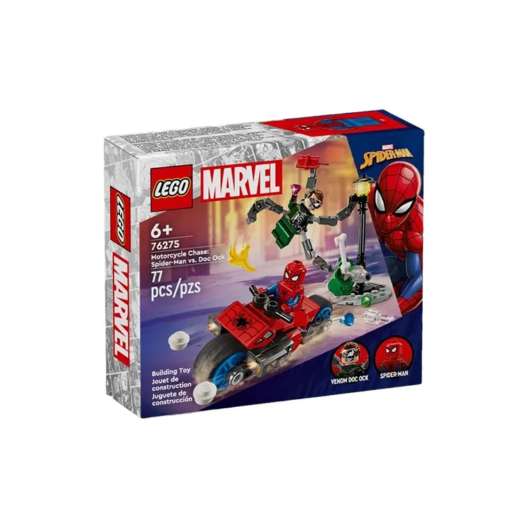LEGO Motorcycle Chase  Spider Man Vs. Doc Ock Building Blocks 76275-2