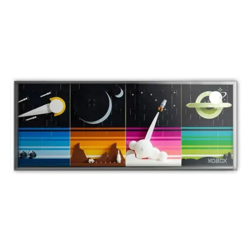LEGO IDEAS Space Era Story & Integrated Shown Picture Frame Building Blocks 688pcs 21340  Display Case 1