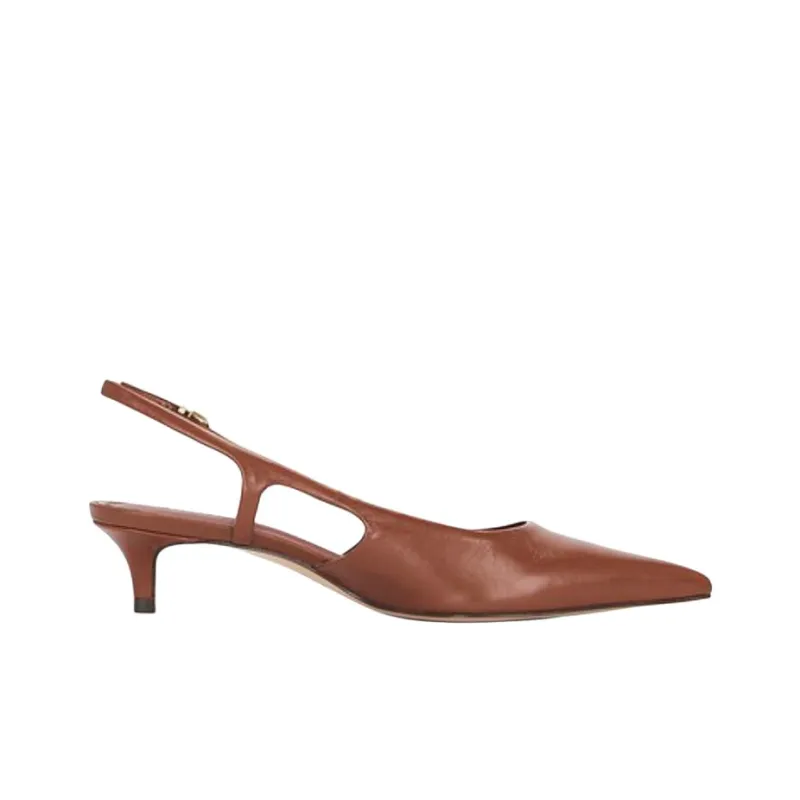 Schutz Boris Kitten Slim Heel High Heels 4cm Women's Brown-1