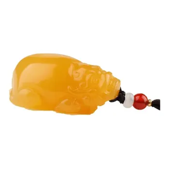 CUIYUYAWEI Huanglong Jade Necklaces Unisex