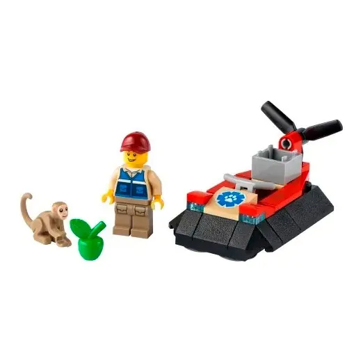 LEGO Wild Animal Rescue Air Cushion Boat Building Blocks 0 300pcs 30570-1