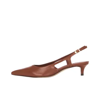Schutz Boris Kitten Slim Heel High Heels 4cm Women's Brown