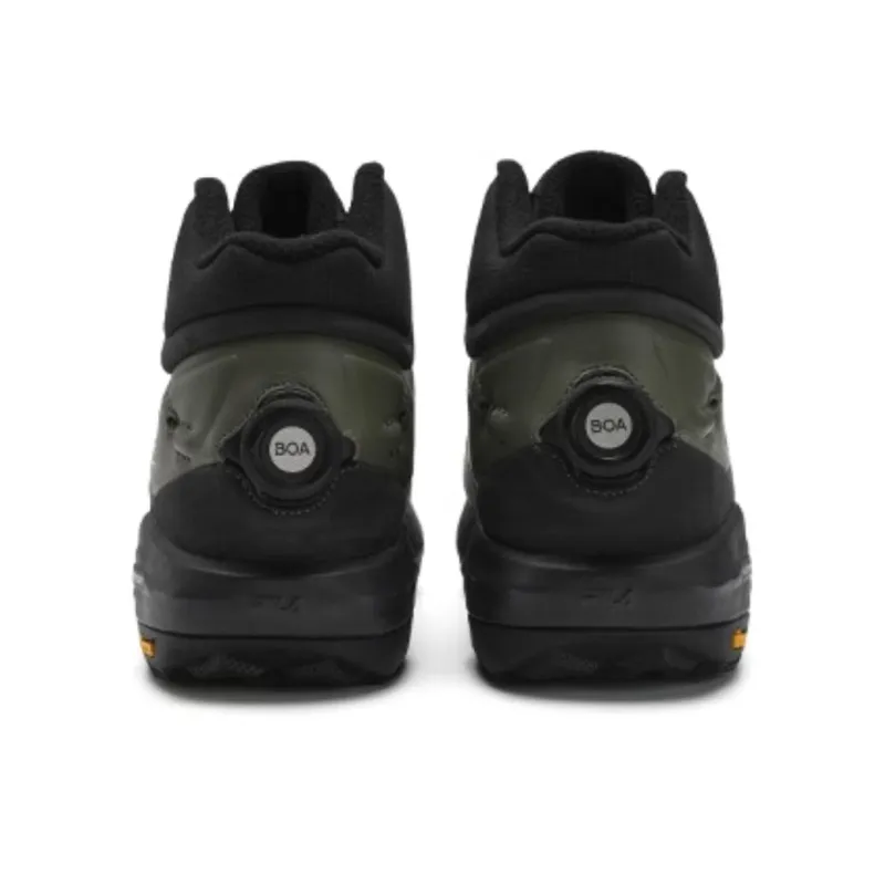 FILA Slip Resistant Mid Top Outdoor Shoes Men's Tea Gray Stallion Black-2