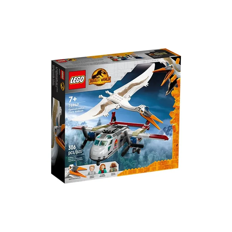 LEGO Jurassic World Collection, Velociraptor Plane Ambush Building Blocks 306pcs 76947-1