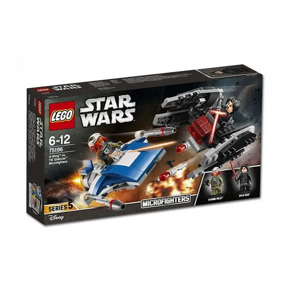 LEGO Star Wars Collection A Wing Fighter Vs TIE Silent TIE Silence Mini Battle Set Building Blocks 188pcs 75196-1