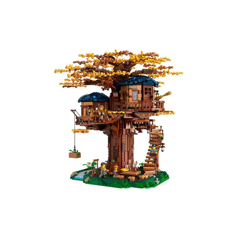 LEGO Treehouse & Stylish Assembled Light Up Display Case Building Blocks 21318  Display Case 1-3