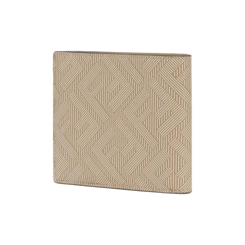 FENDI Calfskin Wallet Men's Beige-1