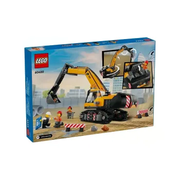 LEGO Yellow Construction Excavator Building Blocks 60420