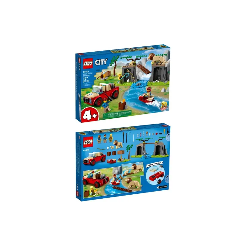 LEGO City Collection Wild Animal Rescue Off-Road Vehicle Building Blocks 157pcs 60301-1