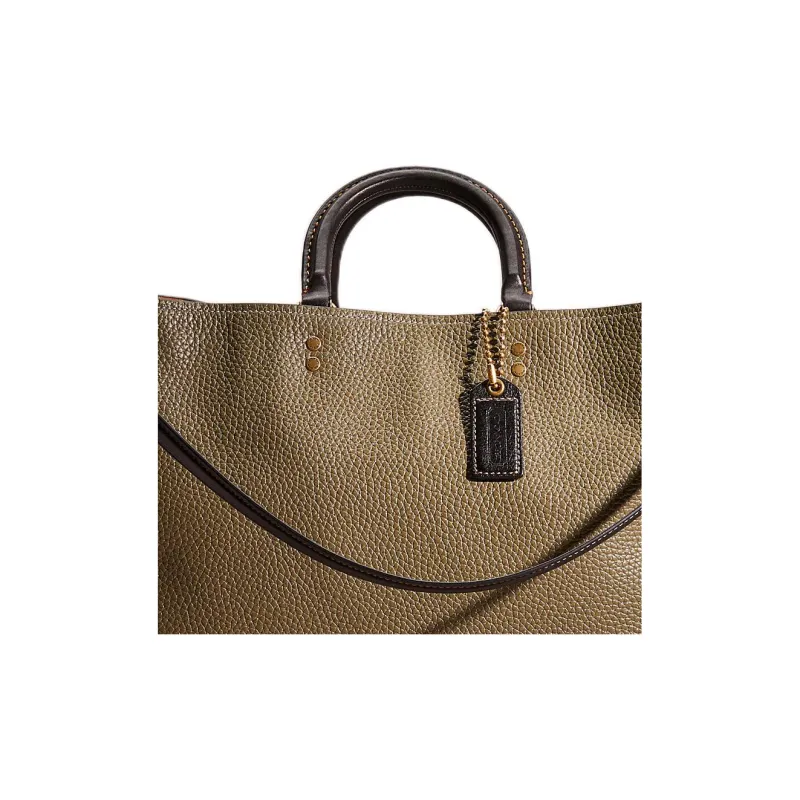 COACH Rogue Suede Tote Bag Shopping Bag Shoulder Bag Crossbody Bag Handbag Large Size Women's Umber-2