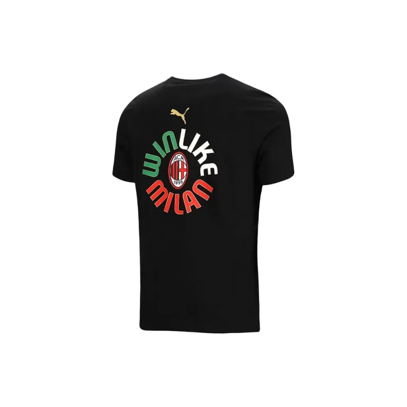 PUMA X AC Milan T Shirt Men's Black-2