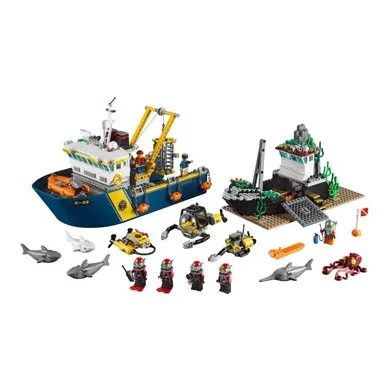 LEGO City Collection Deep Sea Exploration Vessel Building Blocks 601 1000pcs 60095-0