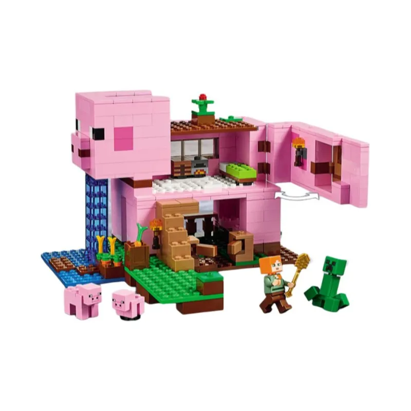 LEGO My World Collection Overworld Piggy House Building Blocks 490 21170-3