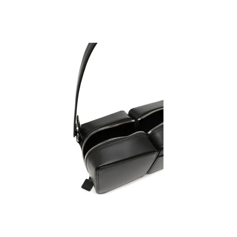 KARA Cow Leather One Shoulder Handbags Regular Women's Black-3
