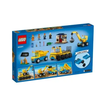 LEGO Construction Trucks And Wrecking Ball Crane Building Blocks 60391