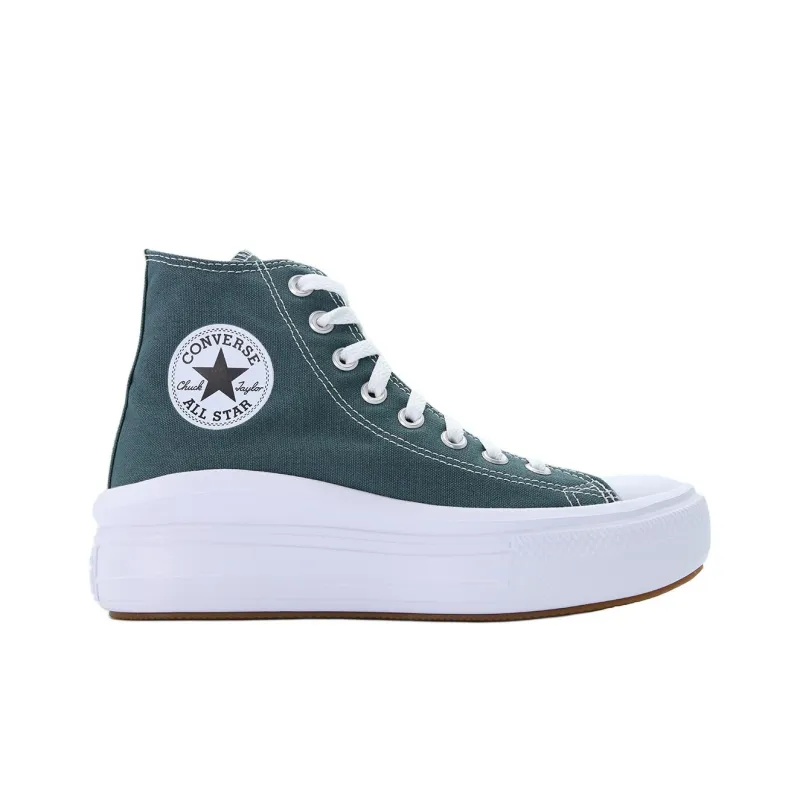 Converse Chuck Taylor All Star Anti-Slip Wear-Resistant High-Top Kids Canvas Shoes Green Teenagers-1