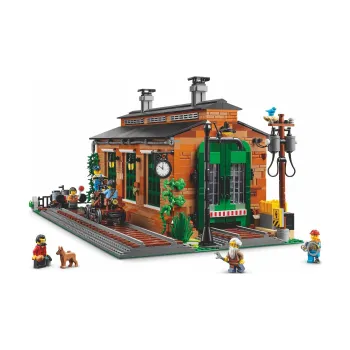 LEGO Old Train Biker Shed Building Blocks 1906pcs 910031