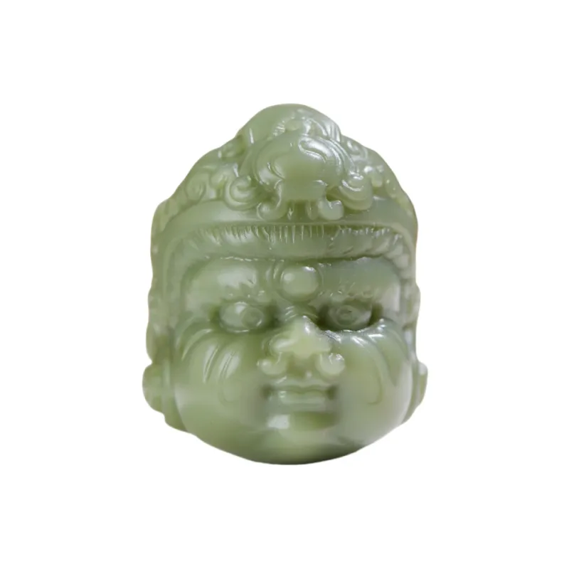 Jade Charm Yao Hetian Jade Pendants Green Jade Unisex-1